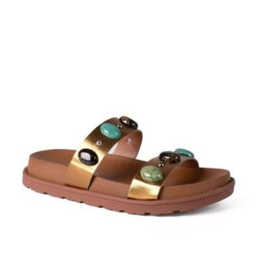 Imagem de Slide Dakota Flatform Metalizado Feminina Y9161-Feminino