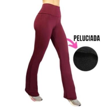 Imagem de Calça Flare Peluciada Bella Fiore Bailarina Legging Cintura Alta Feminino-Feminino