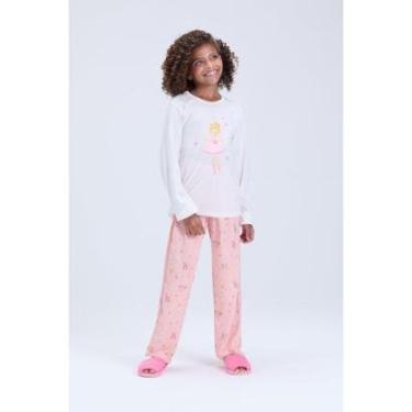 Imagem de Pijama Infantil Feminino Inverno Estampa de Fada-Feminino
