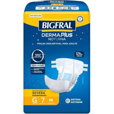 Imagem de Fralda geriatrica bigfral plus noturna tamanho:g com 7, G COM 7