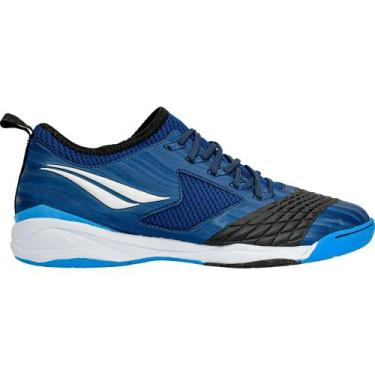 Imagem de Chuteira futsal penalty max 1000 locker ecoknit, Marinho, Branco, 39