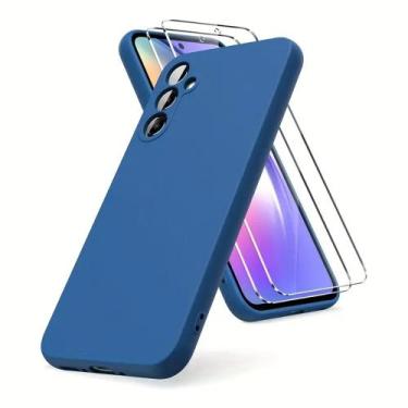 Imagem de Capa para smartphone Samsung a14 na cor azul - Cap Mod 