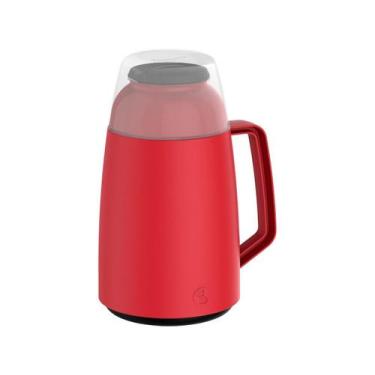 Imagem de Garrafa Térmica 500ml com Tampa Soprano - Lotus, 500ml, Vermelho