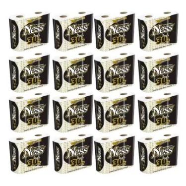 Imagem de Papel Higiênico Folha Dupla Ness 16 pacotes com 4 rolos de 30 metros