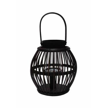 Imagem de Lanterna Rustica Luminária Redonda de Madeira Porta Vela - Shop Aniz