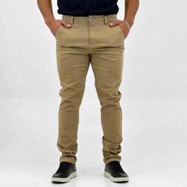 Imagem de Calça Hering Slim Esporte Fino Masculina, 38, Caramelo