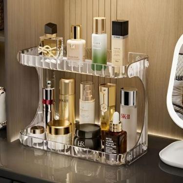 Imagem de Organizador Prateleira Cosméticos Make 2 Andares Acrílico - - Top Hous