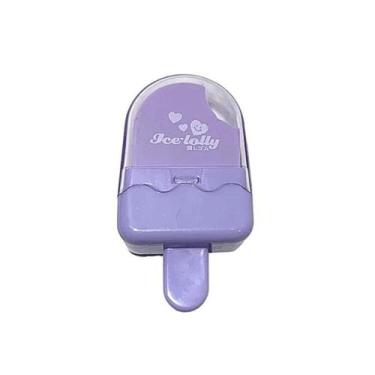 Imagem de Borracha Fofa Colorida Picolé Ice Lolly, LILÁS
