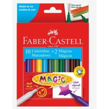 Imagem de Caneta hidrográfica faber castell 12 cores magic - Faber-Castell