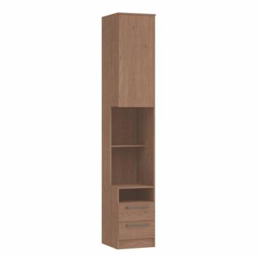 Imagem de Mesa de Cabeceira Modulada Reto 1 Porta 2 Gavetas Requinte+ 100% MDF M