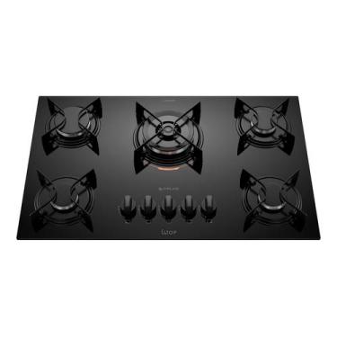 Imagem de Fogão Cooktop de Embutir para Cozinha 05 Bocas a Gás Atlas Utop Preto 