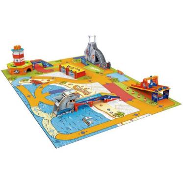 Imagem de Playset Cidade Hot Wheels Tubarão Xalingo - 20 Peças