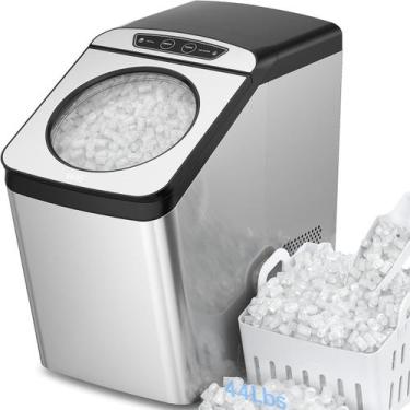Imagem de Máquina de Gelo WIE Nugget 20 kg/24 h com Autolimpeza e Reservatório d