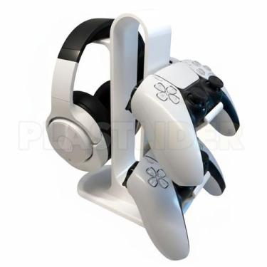 Imagem de Suporte de Controle e Headset Design Moderno para PS4, PS5 e Xbox - A1