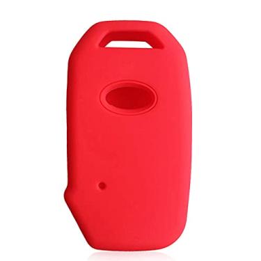 Imagem de Venus-David Estojo para chave do carro Bolsa para chave, adequado para Kia K5 DL3 2021 Soul Sportage Ceed Sorento Cerato Xceed Niro Telluride Seltos, vermelho a