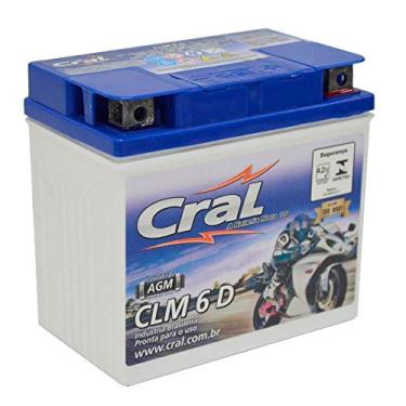 Imagem de Bateria Moto 6A 12v Selada Cral Polo Positivo Direito