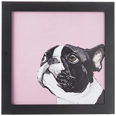 Imagem de Quadro Decorativo 23x23 Moldura Slim Black 160320600, Design Up, Colorido