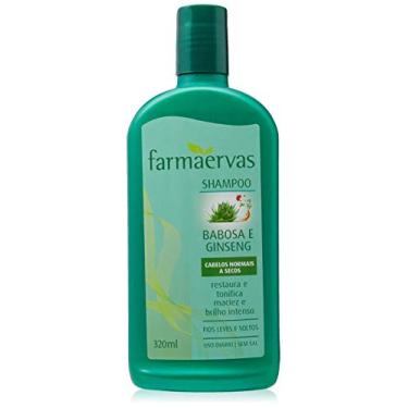 Imagem de Farmaervas Shampoo Babosa E Ginseng Incolor 320Ml