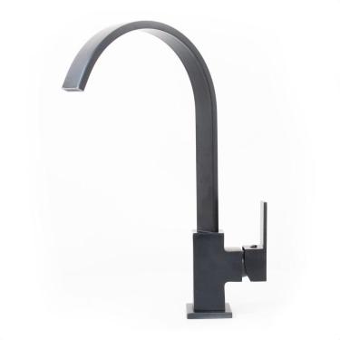 Imagem de Torneira Para Lavatório de Bancada Bica Alta Latão Black Rdx