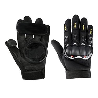 Imagem de Segolike 2 peças luvas de placa deslizante para ambientes externos Downhill Longboarding Skate luvas deslizantes triplos acessórios de proteção