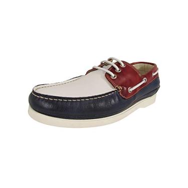 Imagem de Sapato de baralho masculino Porto Banus 09Q-4151 da PIKOLINOS, Nautic / White, 6.5-7