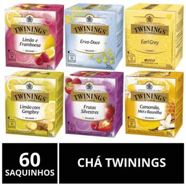 Imagem de Chá Twinings Importado, 6 caixas com 10 saquinhos