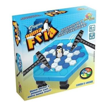 Kit 3 Brinquedo Infantil Jogo Do Pinguim Quebra Gelo 23Cm - Toy