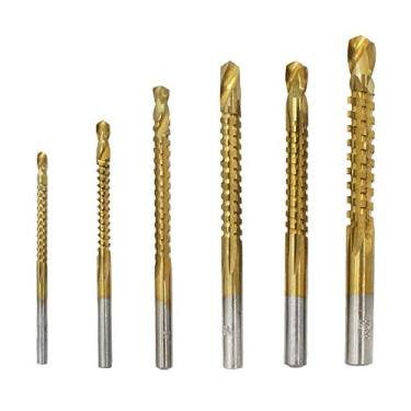 Imagem de Tingpai 6 PCS Twist Saw Drill Set Alta Velocidade Carpintaria De Aço Multi-função Expansão De Metal Sulco Soco Sawtoo Set Professional & DIY Uso Twist Set
