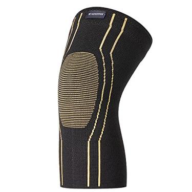 Imagem de Joelheira de compressão esportiva Thx4COPPER para alívio da dor nas articulações e artrite, melhor suporte de circulação para corrida, corrida, treino, academia, melhor joelho, manga-única, Large