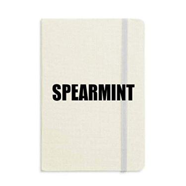 Imagem de Caderno com nome de cor de hortelã capa dura diário clássico A5 presente