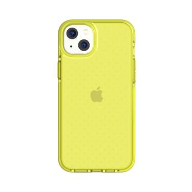Imagem de Tech21 iPhone 14 Plus Evo Check – Capa protetora fina e absorvente de choque para celular com proteção multiqueda FlexShock de 15 pés e botões extras