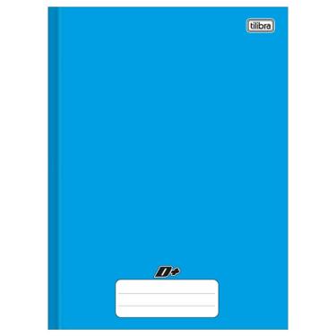 Imagem de Caderno brochurão capa dura universitário 1X1 - 48 folhas - D mais - Azul - Tilibra