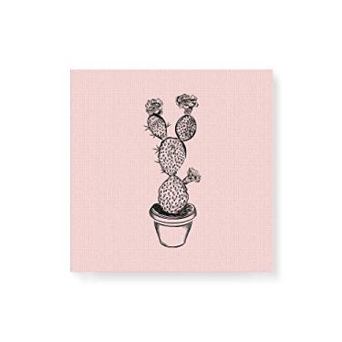 Imagem de Arte Maníacos Quadro Decorativo em Tela Canvas Cactus Vintage - 50x50cm