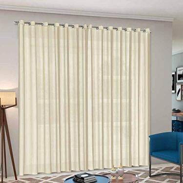 Imagem de Cortina Voil Priori Sala Quarto 3,00x2,5m com Ilhós