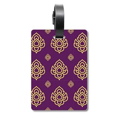 Imagem de Kingdom Golden Purple Art Ilustration Mala Etiqueta Bagagem Cartão de Bagagem Scutcheon Etiqueta