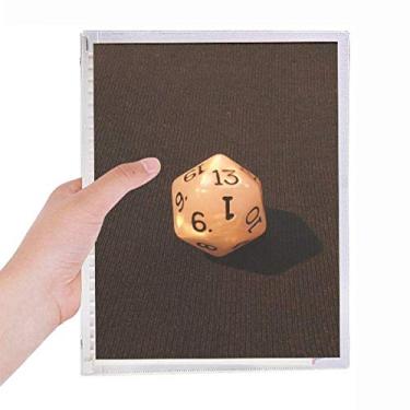 Imagem de Caderno de fotos com dados brancos para jogos de azar diário com folhas soltas recarregável