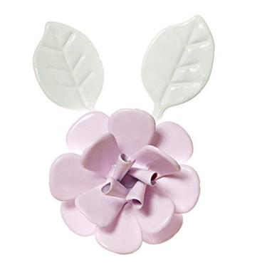 Imagem de Potinho de Mel Flor Com Folhas Quarto Bebê Infantil Menina Rosa