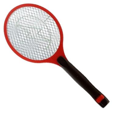 Imagem de Raquete Elétrica Recarregável Mosca Pernilongo Mosquito cor Vermelha