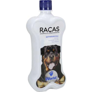 Imagem de Shampoo e Condicionador World Veterinária Raças Rottweiler e Fila - 500 mL