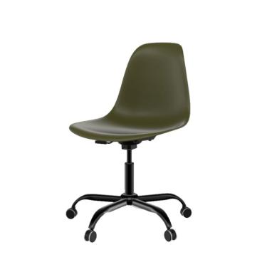 Imagem de Cadeira de Escritório Secretária Eames Office Musgo e Preta
