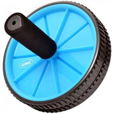 Imagem de Roda Exercícios Abdominal E Lombar - Exercise Wheel  - Liveup Azul-Unissex