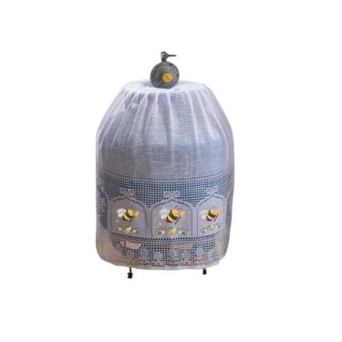 Imagem de Capa de Botijão Gás 13KG Rendada Estampada (Abelha Mel)