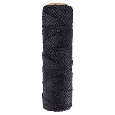 Imagem de Decoração de nylon trançado preto tarred – Tamanho #18 (250 lb. Resistência) ou #36 (160 lb. Resistência) – 100 opções de 200 e 500 pés – Perfeito para ganso, pato ou qualquer outro equipamento decorativo, Preto, #18 - 200 Feet