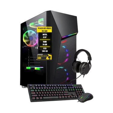 Imagem de Pc Gamer I3 9 16Gb Placa Vídeo RX550 4GB HD 1TB SSD 240GB - AMORIM SHO