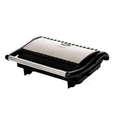 Imagem de Sanduicheira e Grill Amvox Ams 800 127v - Preto/Inox , Preto e Prata, 
