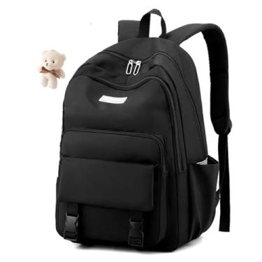 Imagem de Mochila De Costas Leve Feminina Escolar Viagem Trabalho (PRETA)