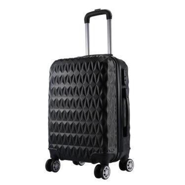 Imagem de Mala de Bordo Viagem Pequena ABS Ac74 C/ 4 Rodinhas 360º - (Regulament