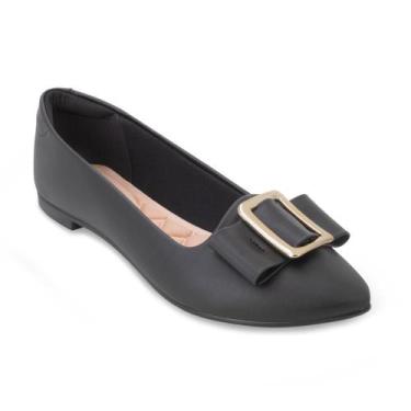 Imagem de Sapatilha Moleca ML24-56358, Preto, Dourado, 36