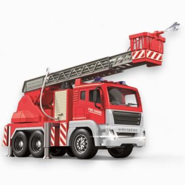 Imagem de Brinquedo Veículo De Emergência Caminhão de Bombeiro Com Água Splash E