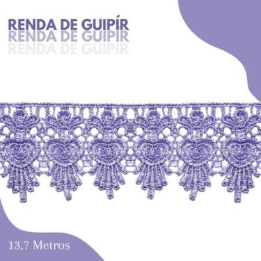 Imagem de Renda De Guipír Chl-436 - Peça Com 13,7 Metros- Lilás Escuro - Nº: 166